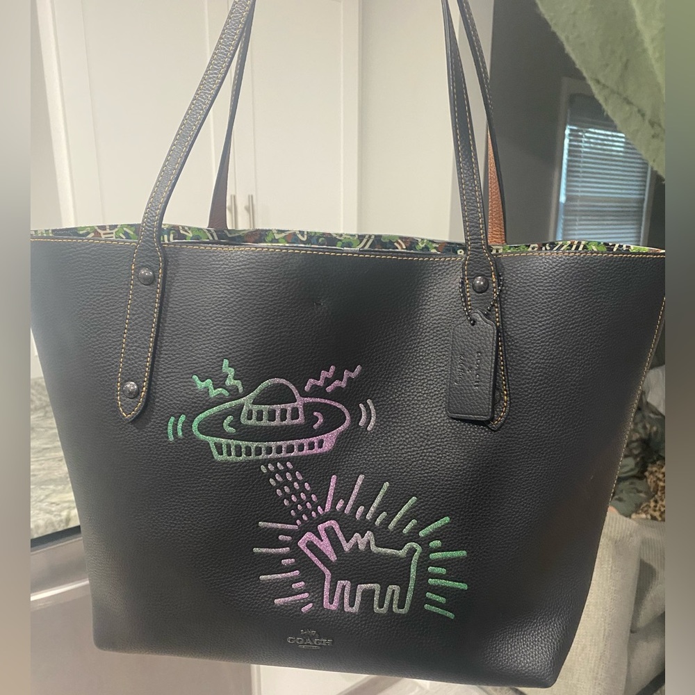 Coach X Keith Haring UFO dog Tote